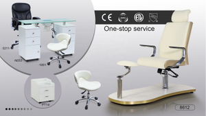 Мебель для маникюрного салона без сантехники Гидравлический подъемник Поворотное кресло для ног Спа-педикюр